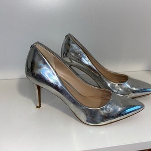 Silver Pumps